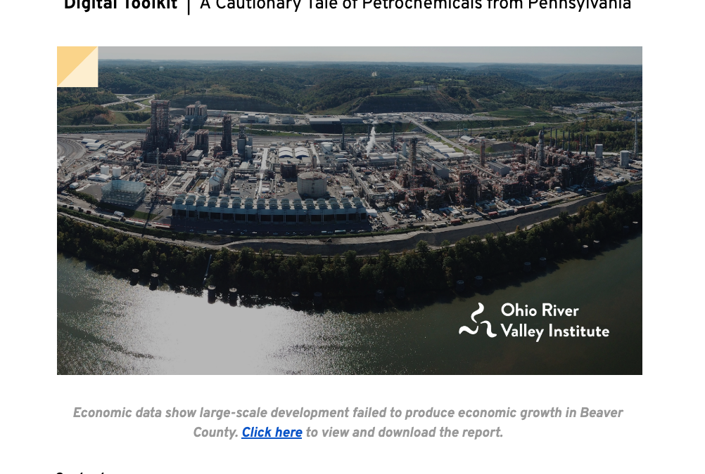 A Cautionary Tale of Petrochemicals from Pennsylvania