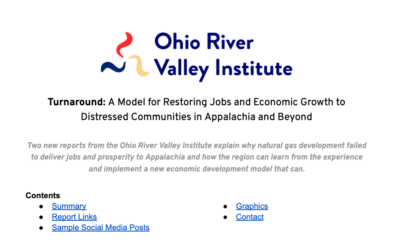 Turnaround: A Model for Restoring Jobs and Economic Growth to Distressed Communities in Appalachia and Beyond