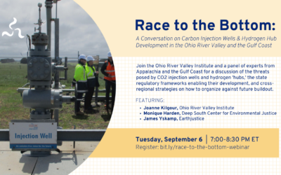 Race to the Bottom: Carbon Injection Wells & Hydrogen Development in the Ohio River Valley and the Gulf Coast